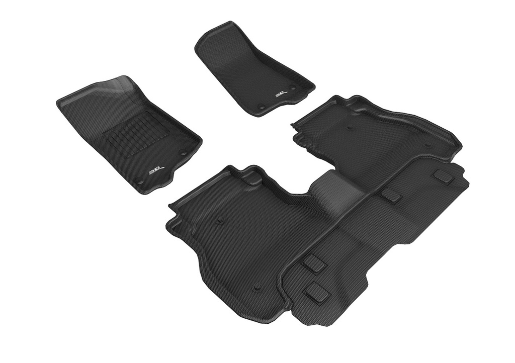 3D Maxpider - Jeep Gladiator 20- Kagu Floor Liner 1&2 Rows Blk