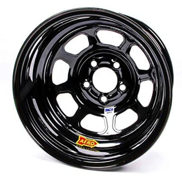Aero Race Wheels - 15x8 3in 5.00 Black W/ 3 Tabs For Mudcover