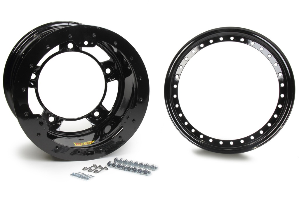Aero Race Wheels - 15X10 4in Wide 5 Black Beadlock