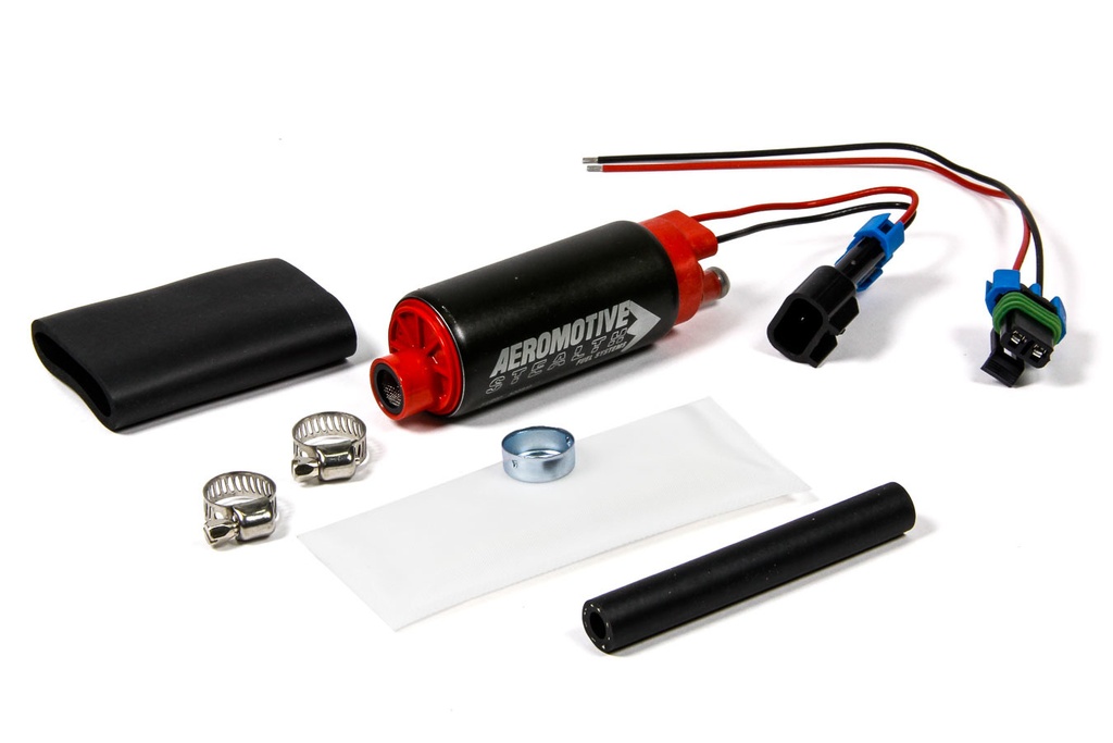 Aeromotive-340 Stealth Fuel Pump - Center In/Offset Out E85