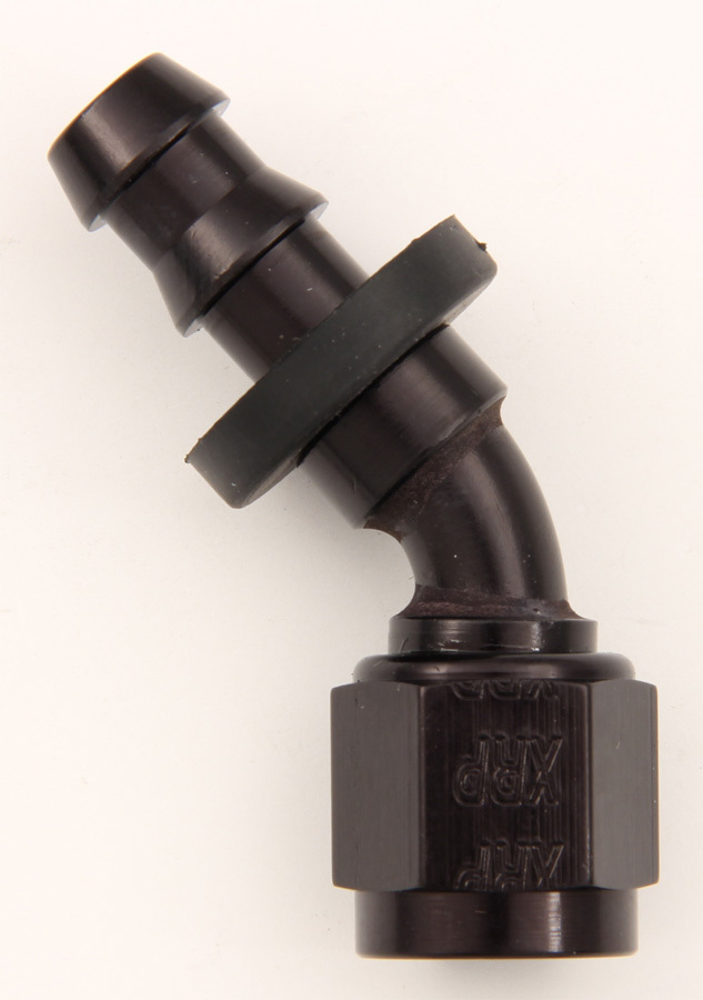 Xrp-Xtreme Racing Prod. - #4 45 Deg Push-On Hose End Black