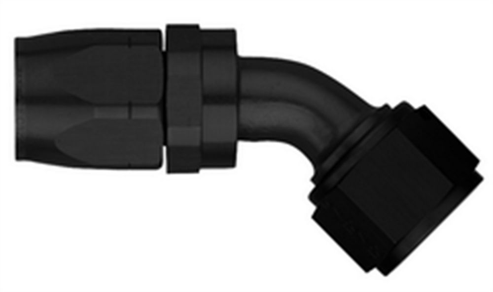 Aeroquip - #6 45 Deg Hose End Black