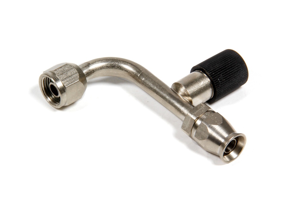 Aeroquip - 90 Degree -6 A/C Fitting W/Charge Port