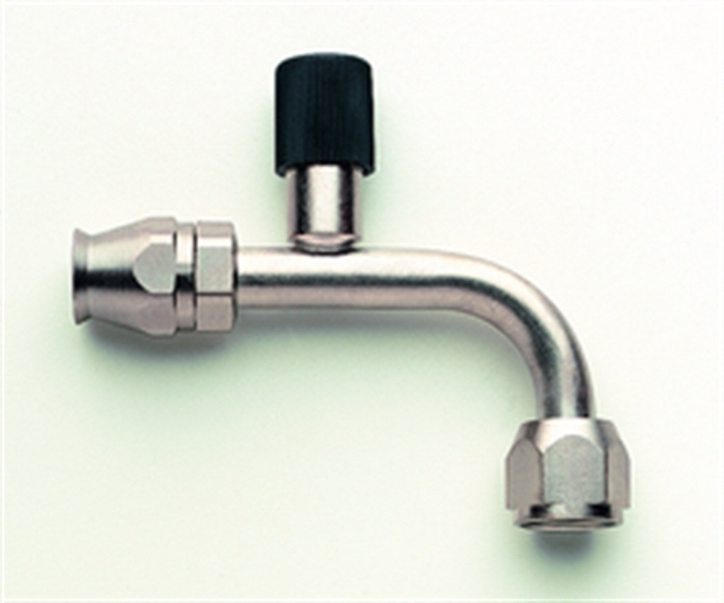 Aeroquip - 90 Degree -8 A/C Fitting W/Charger Port
