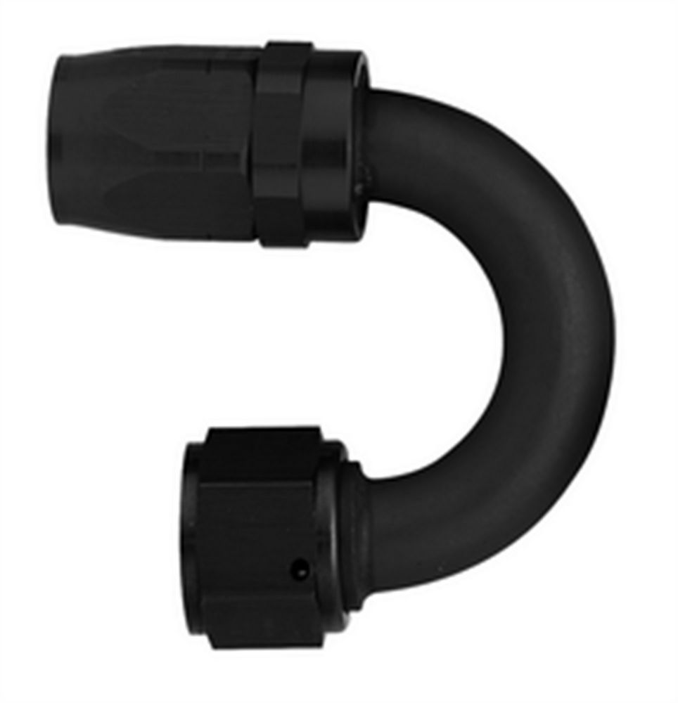 Aeroquip - #10 180 Deg Hose End Black