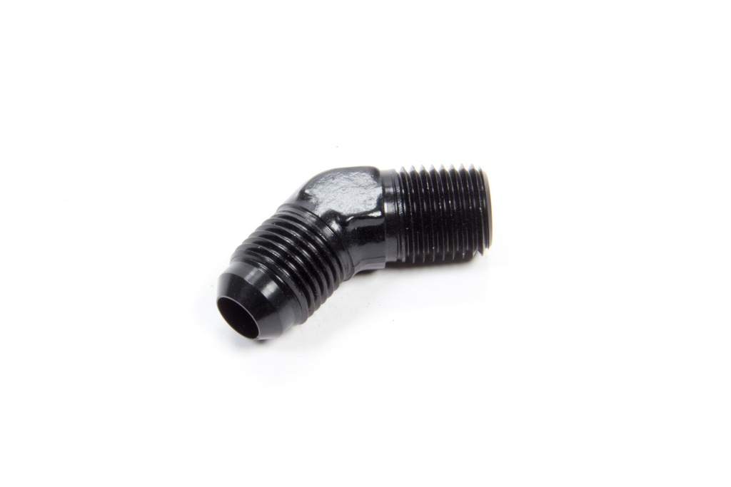 Aeroquip - 45 Deg Alum #6 Flare 1/4 In Black