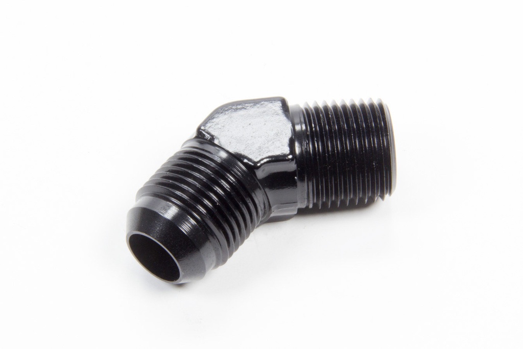 Aeroquip - 45 Deg Alum #10 Flare 1/2in Black