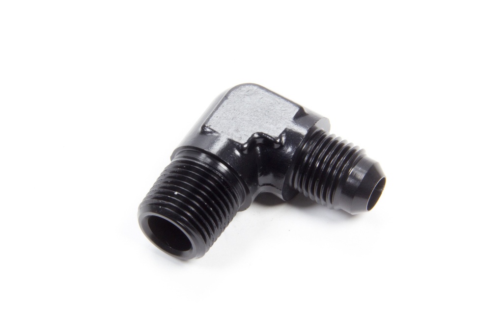 Aeroquip - 90 Deg Alum #6 Flare 3/8 In Black