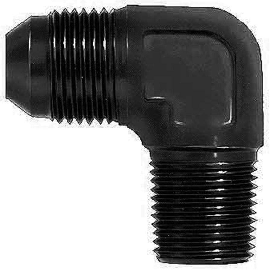 Aeroquip - 90 Deg Alum #8 Flare 1/4 In Black