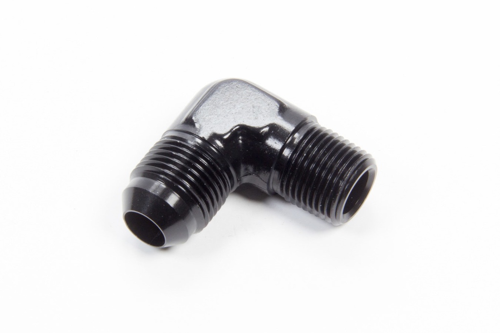 Aeroquip - 90 Deg Alum #8 Flare 3/8 in Black