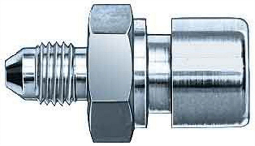 Aeroquip - #4 To 3/8-24 Inverted Female Steel Adapter