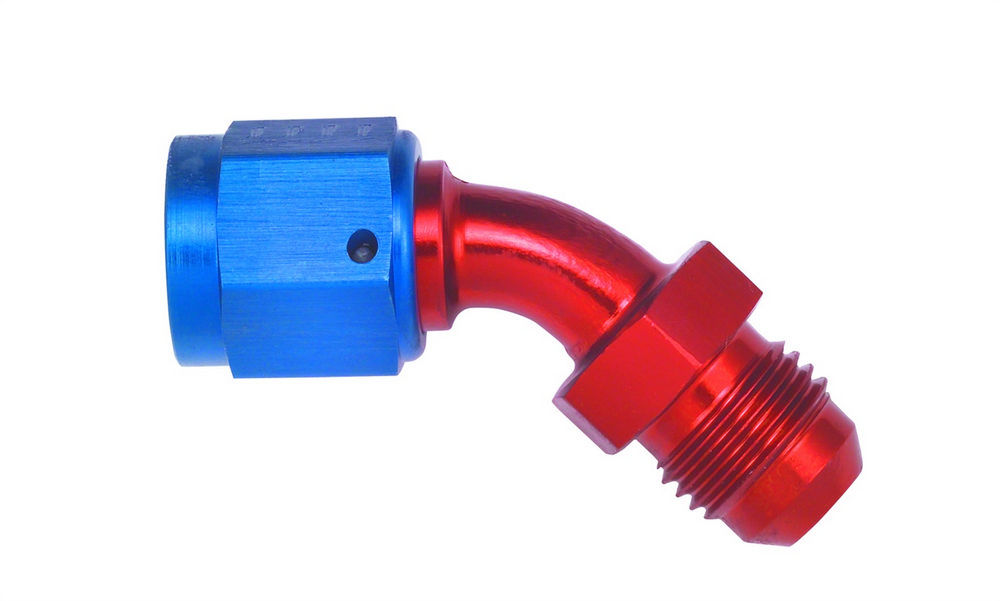 Aeroquip - #10 Male To #10 Female 45 Deg Swivel Fitting