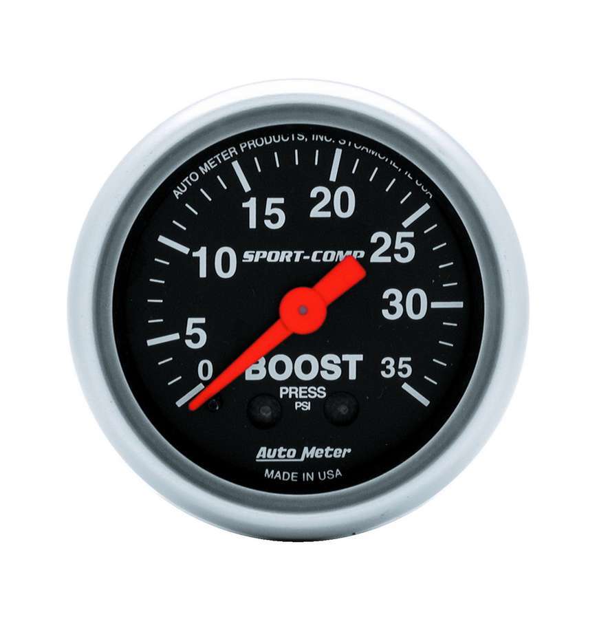 Autometer - 2-1/16in Sport Comp 0-35 Boost Gauge