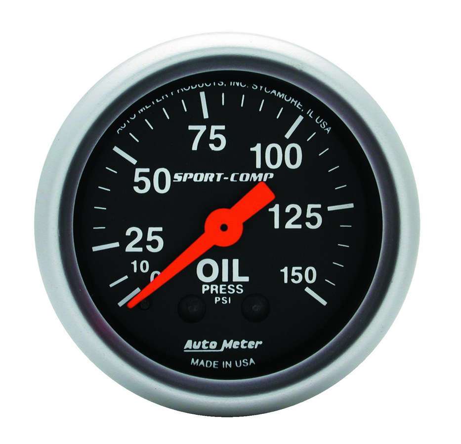 Autometer - Sport Comp 2 1/16in Oil 0-150 PSI Mech.