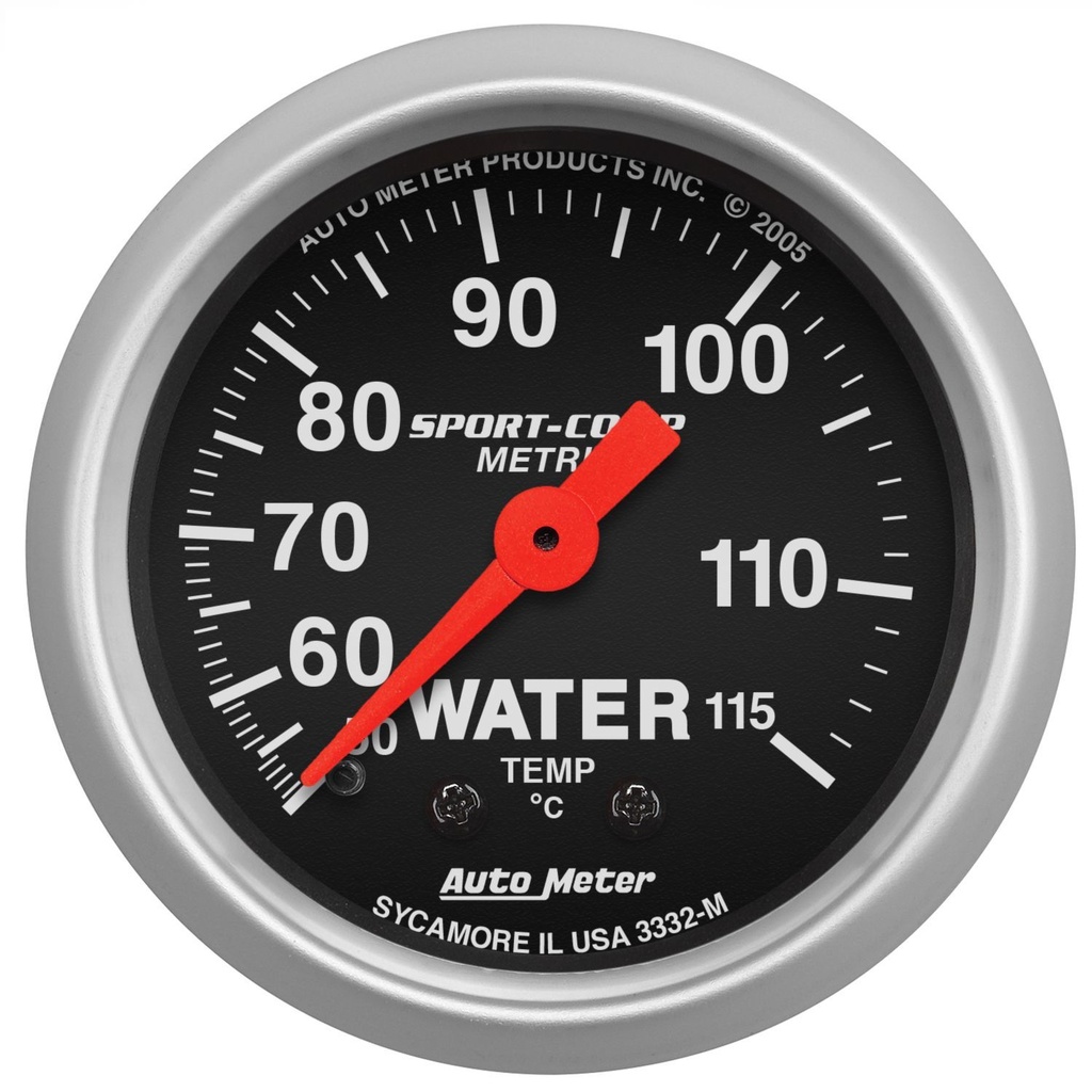 Autometer - 2-5/8 S/C Water Temp Gauge - Metric