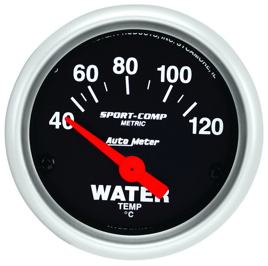 Autometer - 2-1/16 Mini Sport Comp Water Temp Gauge -Metric