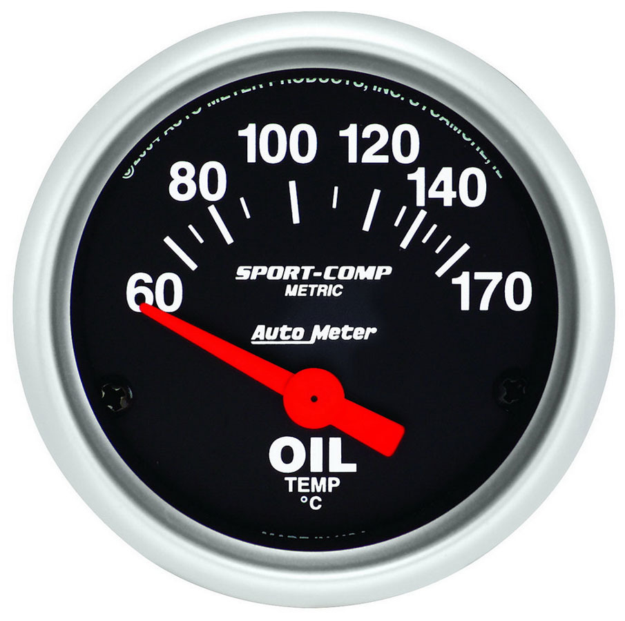 Autometer - 2-1/16 S/C Oil Temp. Gauge 60-170c