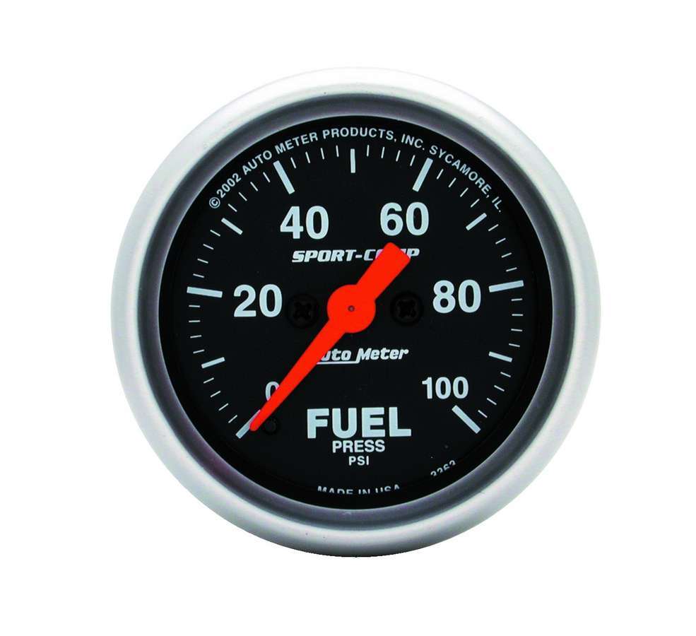 Autometer - Sport Comp 2 1/16in Fuel 0-100 Psi Elec.