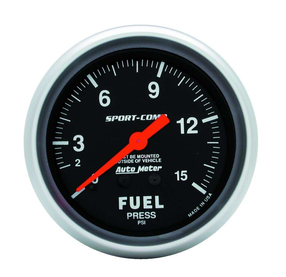 Autometer - 0-15 Fuel Pressure Gauge