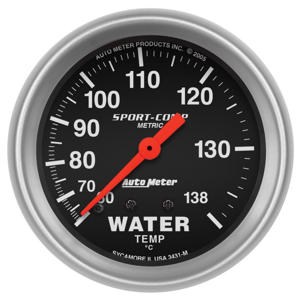 Autometer - 2-5/8in S/C Water Temp. Gauge - Metric