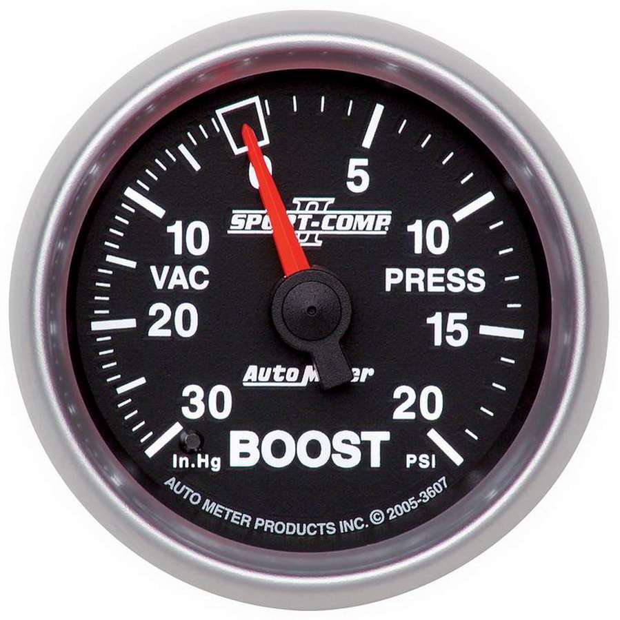 Autometer - 2-1/16in S/C II Boost Gauge 30inhg/20psi
