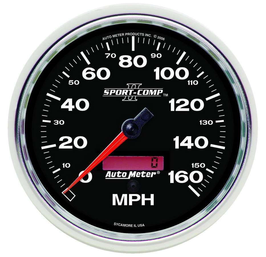 Autometer - 5in S/C II In-Dash Speedo 160MPH