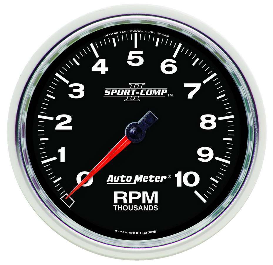 Autometer - 5in S/C II In-Dash Tach 10K RPM