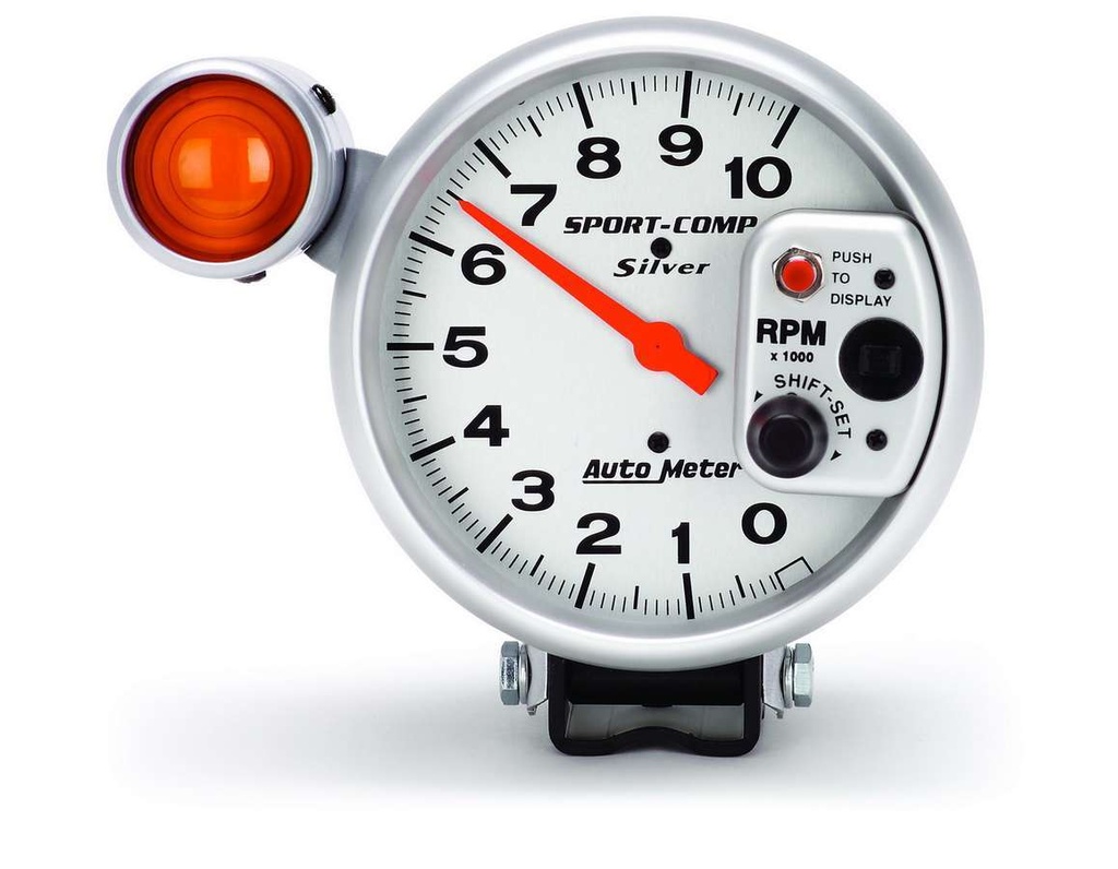 Autometer - 5In 10000 Rpm Silver Tac
