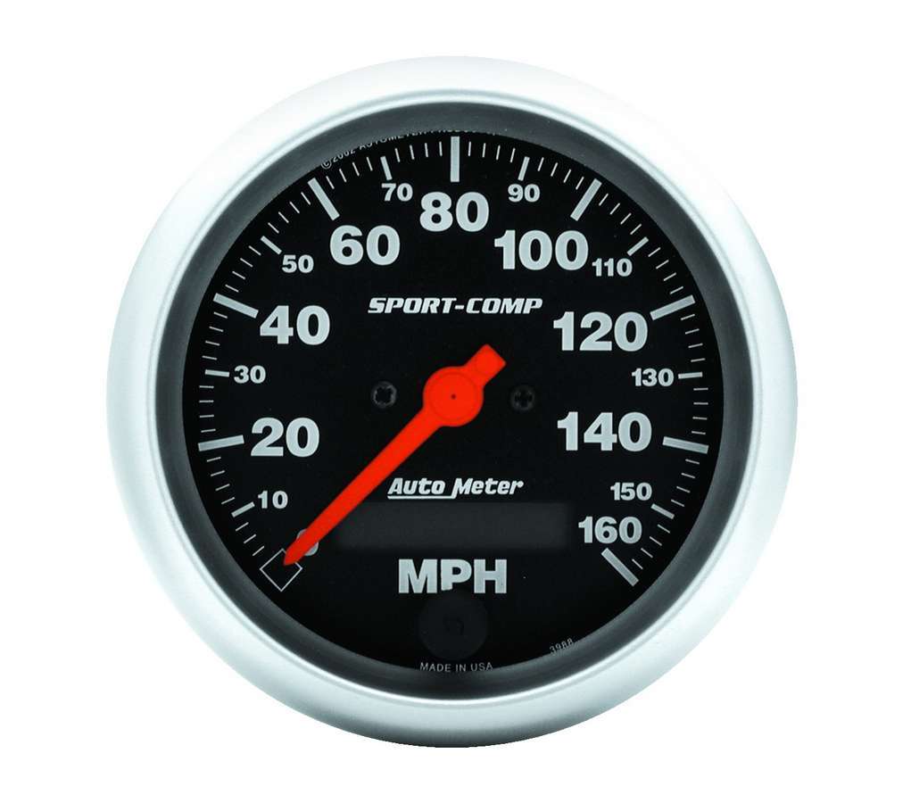Autometer - 3-3/8In S/C Electric Speedo - 160MPH