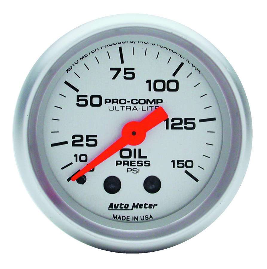Autometer - Ultra Lite 2 1/16in Oil 0-150 PSI Mech.