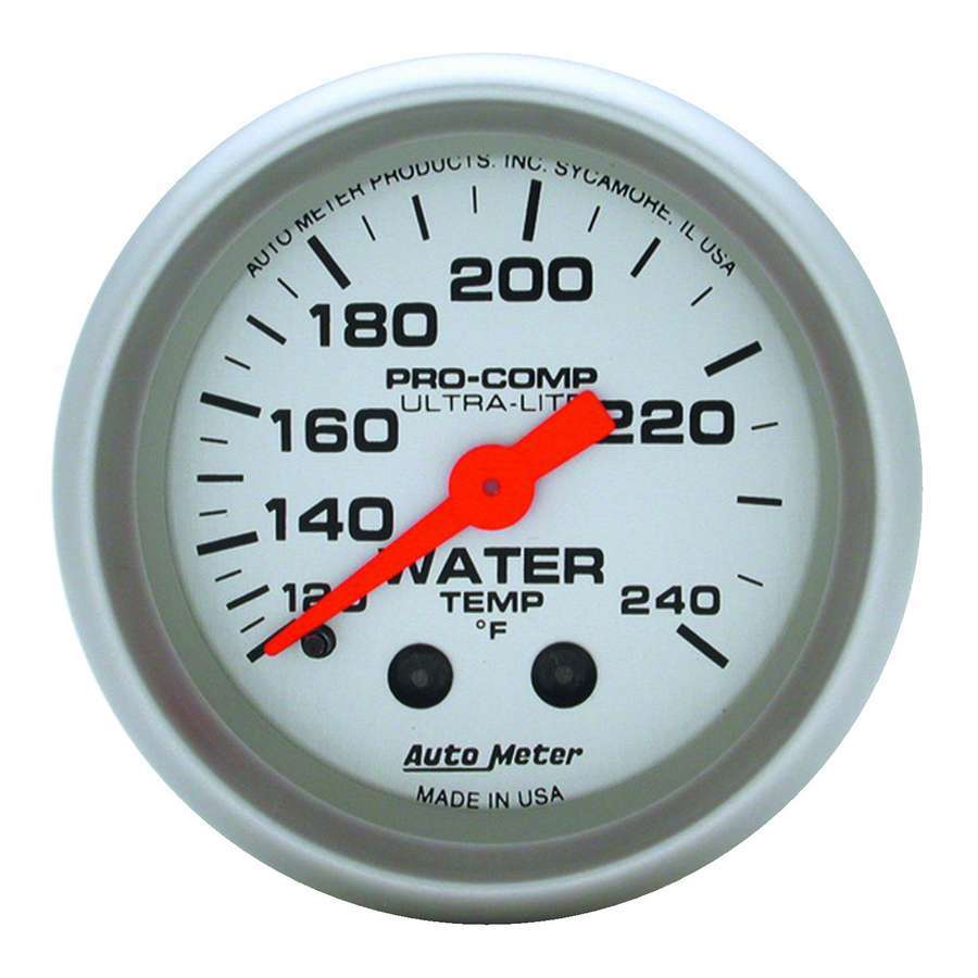 Autometer - 2-1/16in U/L Water Temp Gauge 120-240