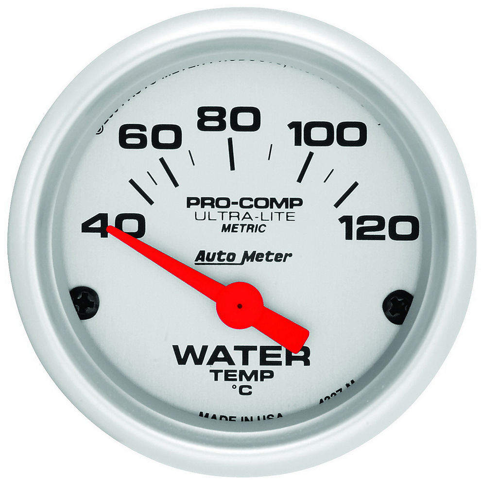 Autometer - 2-1/16 U/L Water Temp Gauge - Metric 40-120C