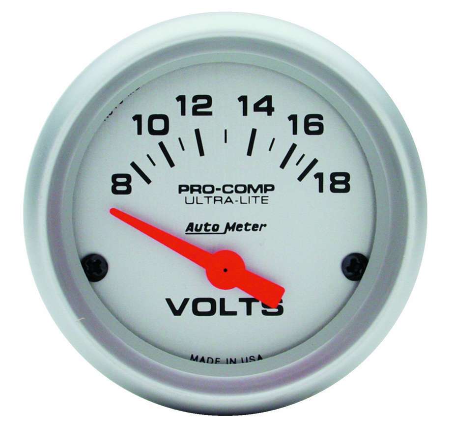 Autometer - 2-1/16 Mini Ultralite Voltmeter