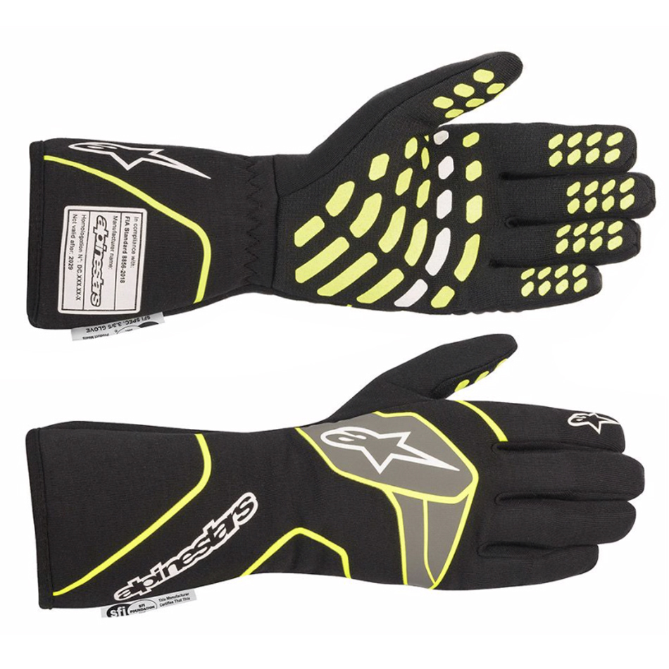 Alpinestars - Tech-1 Race Glove Small Black / Yellow Fluo