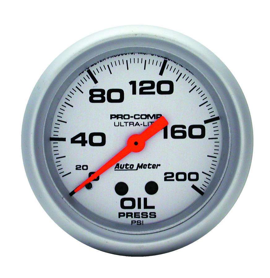 Autometer - 2-5/8in Mech Oil Pressure 0-200 Psi