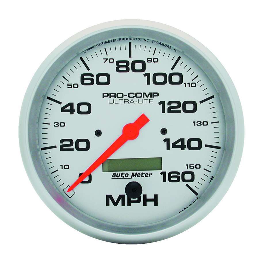 Autometer - 5in Ultra-Lite Elec. 160MPH Speedometer