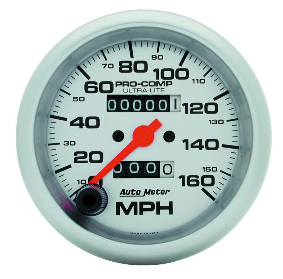 Autometer - 3-3/8in Ultra-Lite 160mph Speedometer