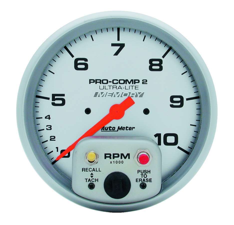 Autometer - 5in Dual Range Tach W/Mem