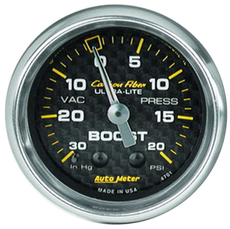 Autometer - 2-1/16in C/F Boost Gauge 30in HG/20psi