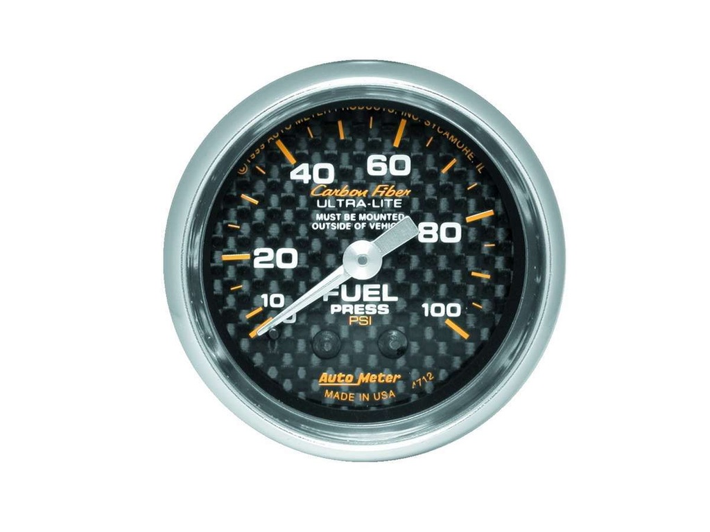 Autometer - C/F 2-1/16in Fuel Press. Gauge 0-100psi