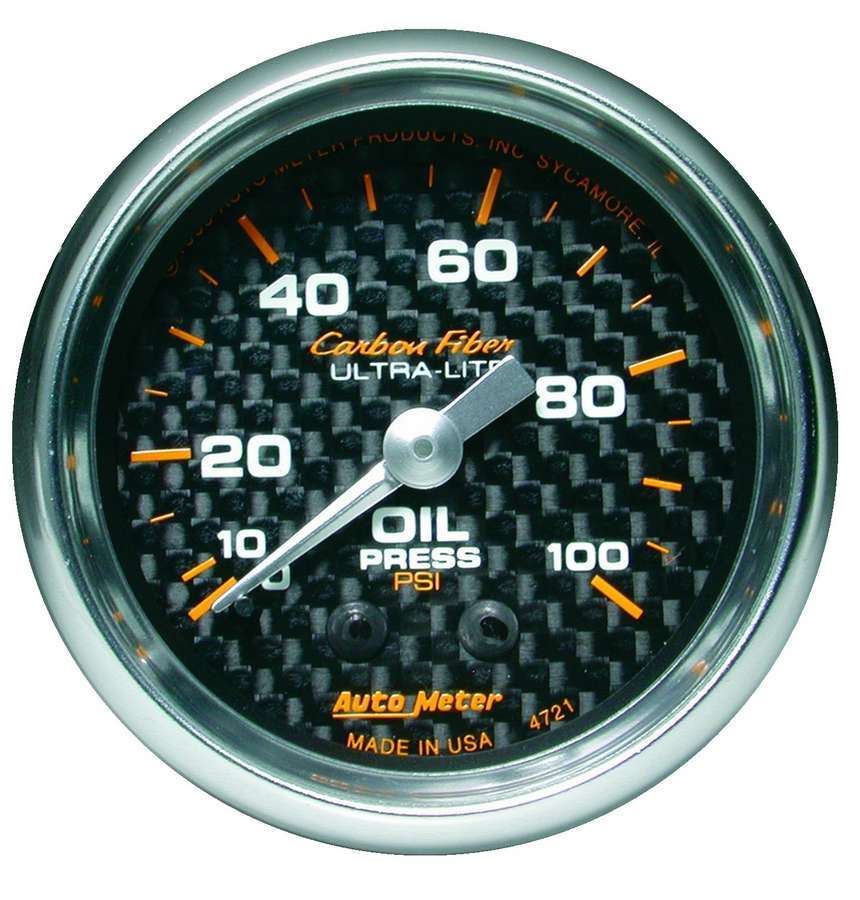 Autometer - C/F 2-1/16in Oil Pressure Gauge 0-100PSI
