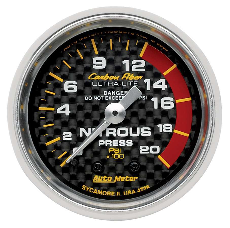Autometer - C/F 2-1/16in Nos Pressure Gauge 0-2000PSI
