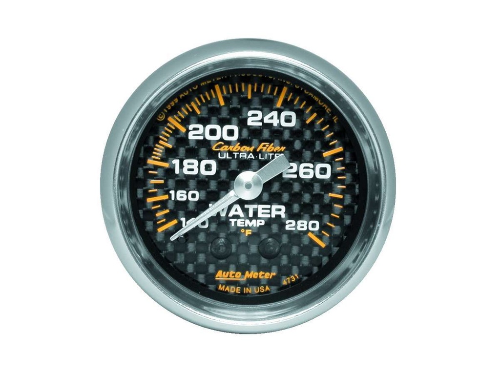 Autometer - C/F 2-1/16in Water Temp. Gauge 140-280