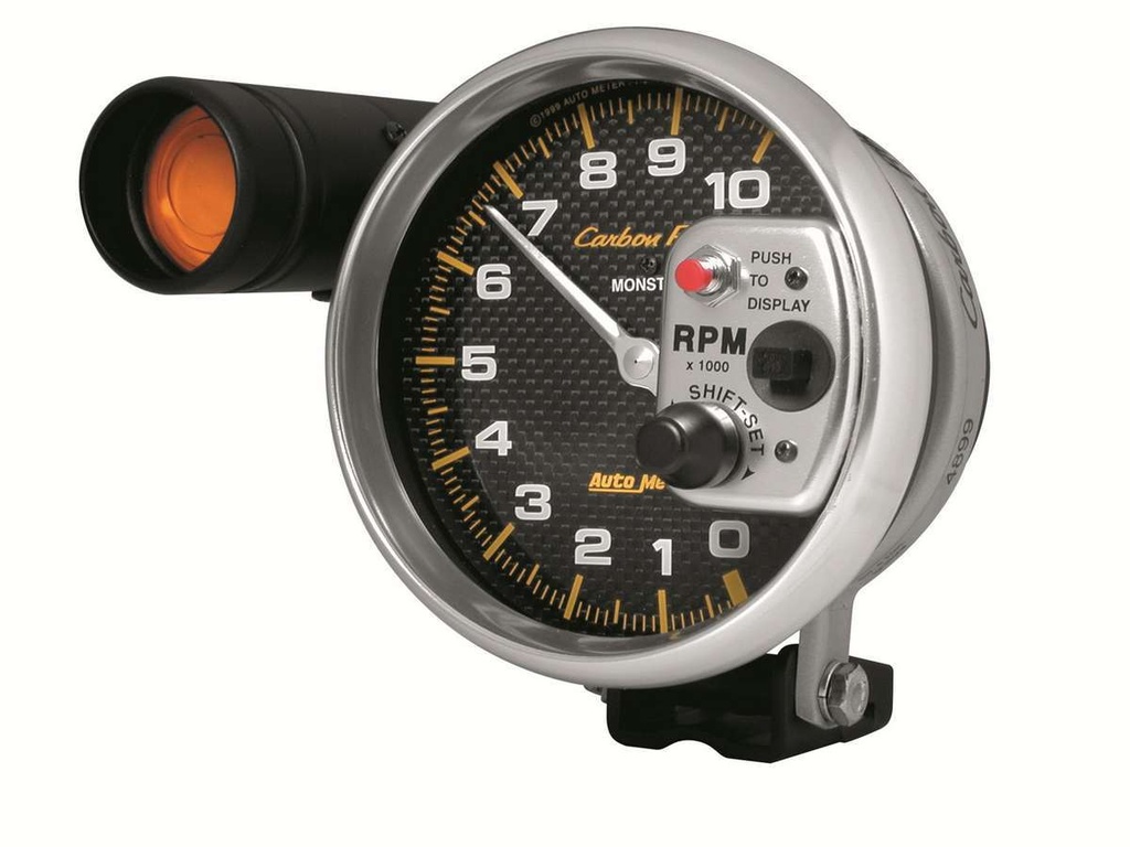 Autometer - C/F 5in 10000RPM Tach w/Shift-Lite