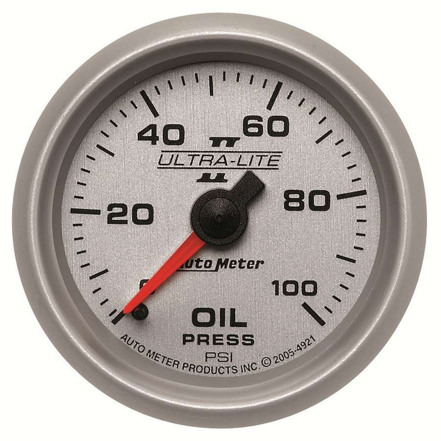 Autometer - 2-1/16in U/L II Oil Pressure Gauge 0-100psi