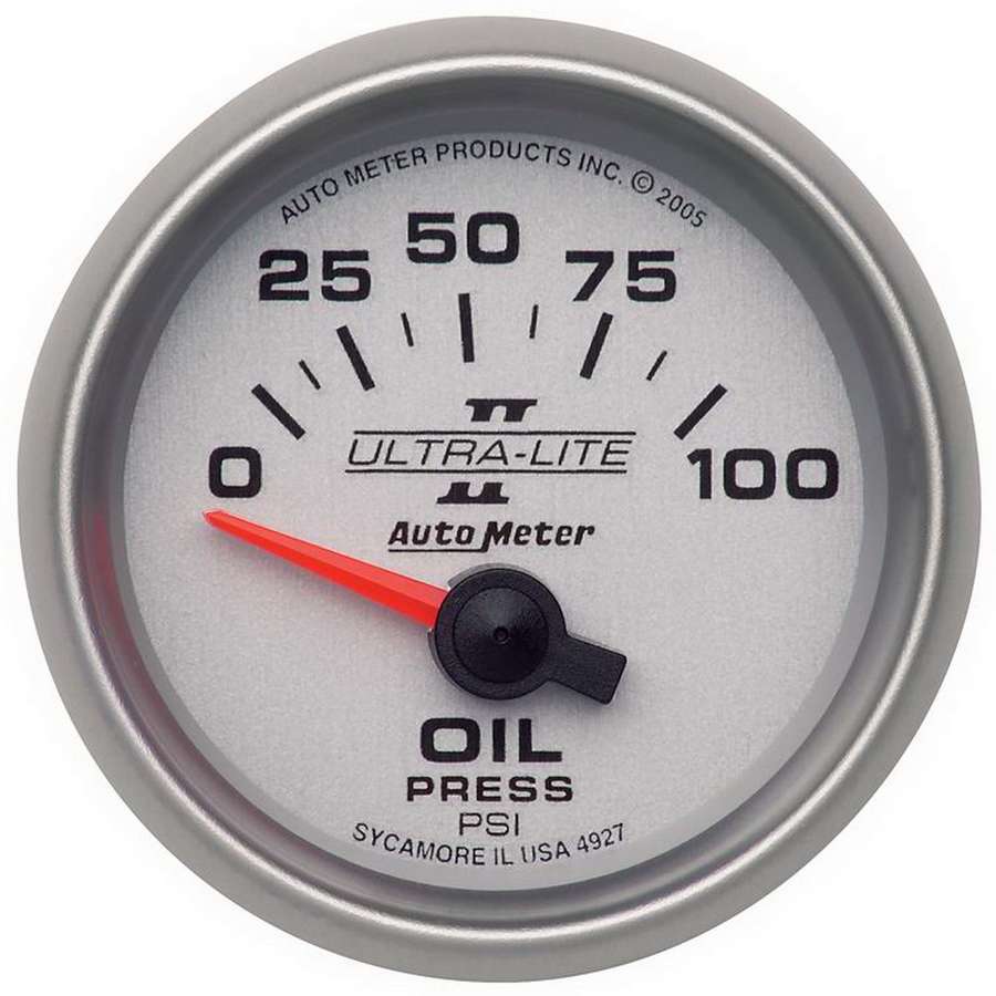 Autometer - 2-1/16in U/L II Oil Pressure Gauge 0-100psi