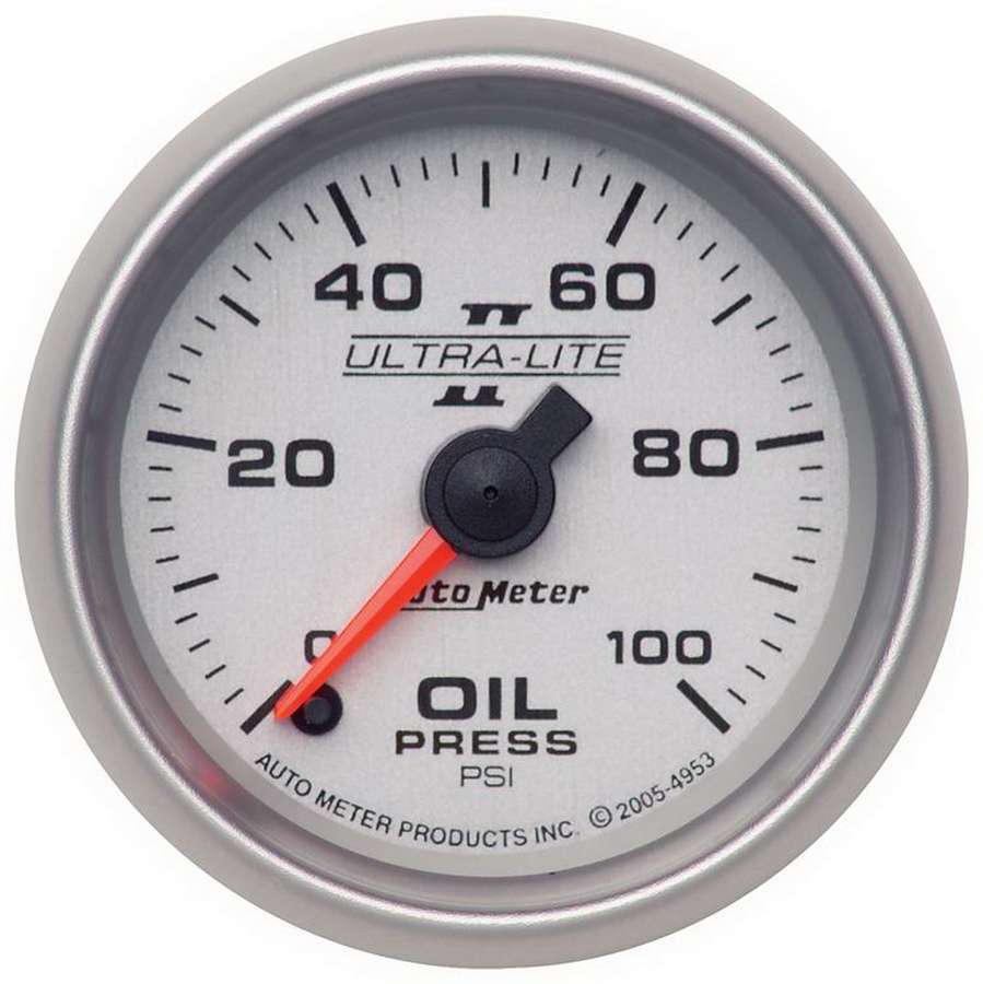 Autometer - 2-1/16in U/L II Oil Pressure Gauge 0-100psi