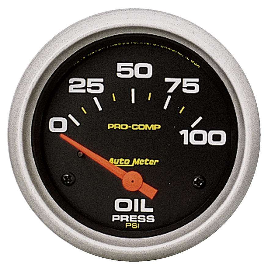 Autometer - Pro-Comp 2-5/8in Oil Press. 0-100 Psi Elect.