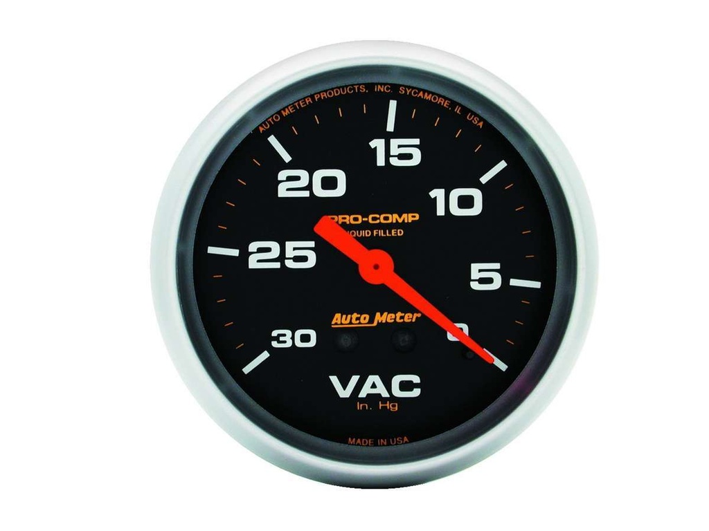 Autometer - Vacuum 30 In.Hg. Lfg