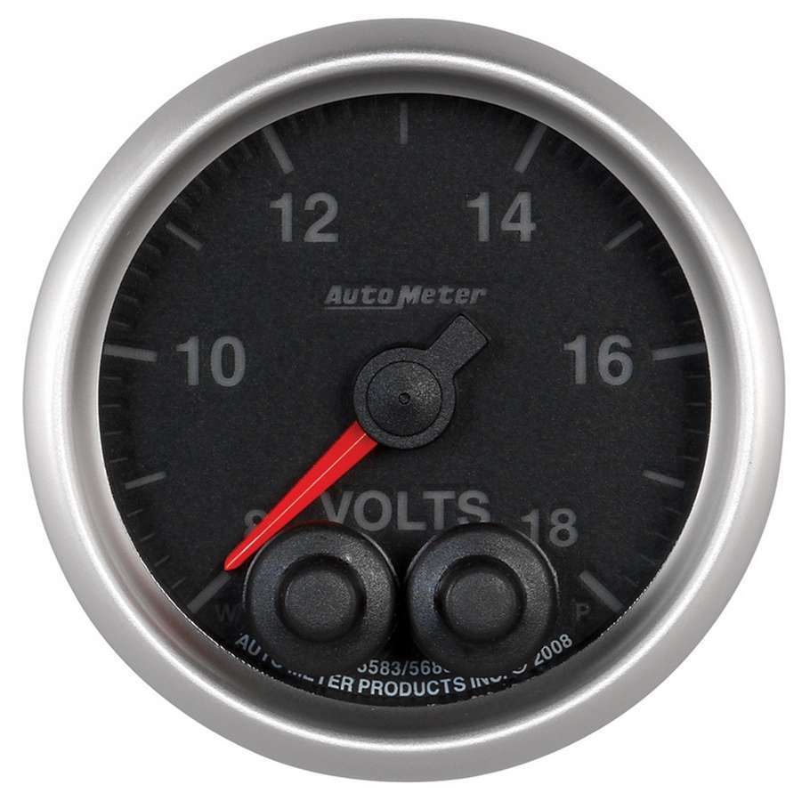 Autometer - 2-1/16 E/S Voltmeter Gauge - 8-18 Volts